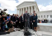 Jim Obergefell Talks to Reporters Following Obergefell v. Hodges Supreme Court Decision