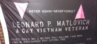 Leonard Matlovich NAMES Project AIDS Memorial Quilt Panel